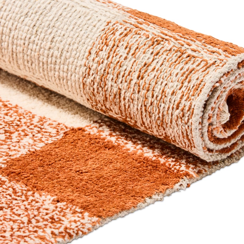 Melva Natural & Rust Rug Runner