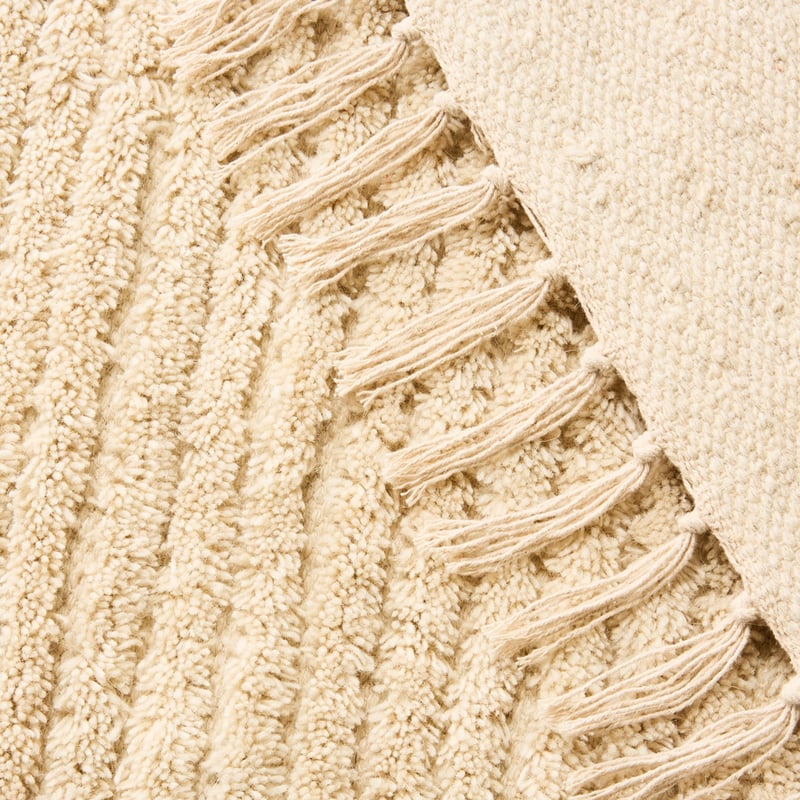 Bosko Almond Wool Rug Runner