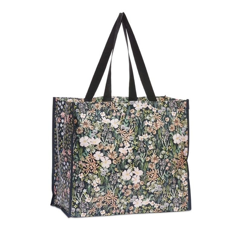 Wild Garden Navy Reusable Medium Bag