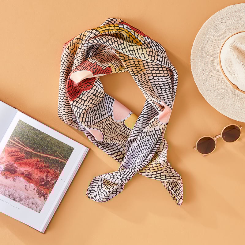 Miimi + Jiinda Lowanna Earth Silk Scarf