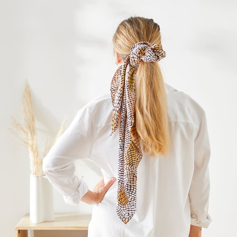 Miimi + Jiinda Lowanna Earth Silk Scarf