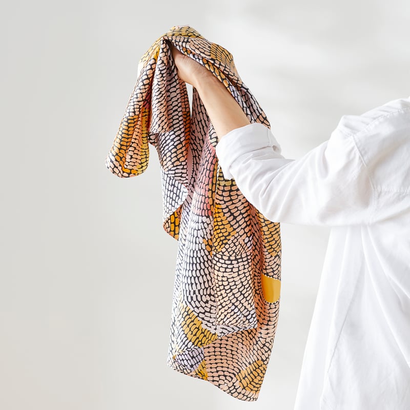 Miimi + Jiinda Lowanna Earth Silk Scarf