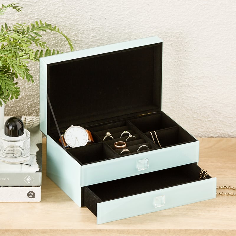 Verona Light Blue Jewellery Box