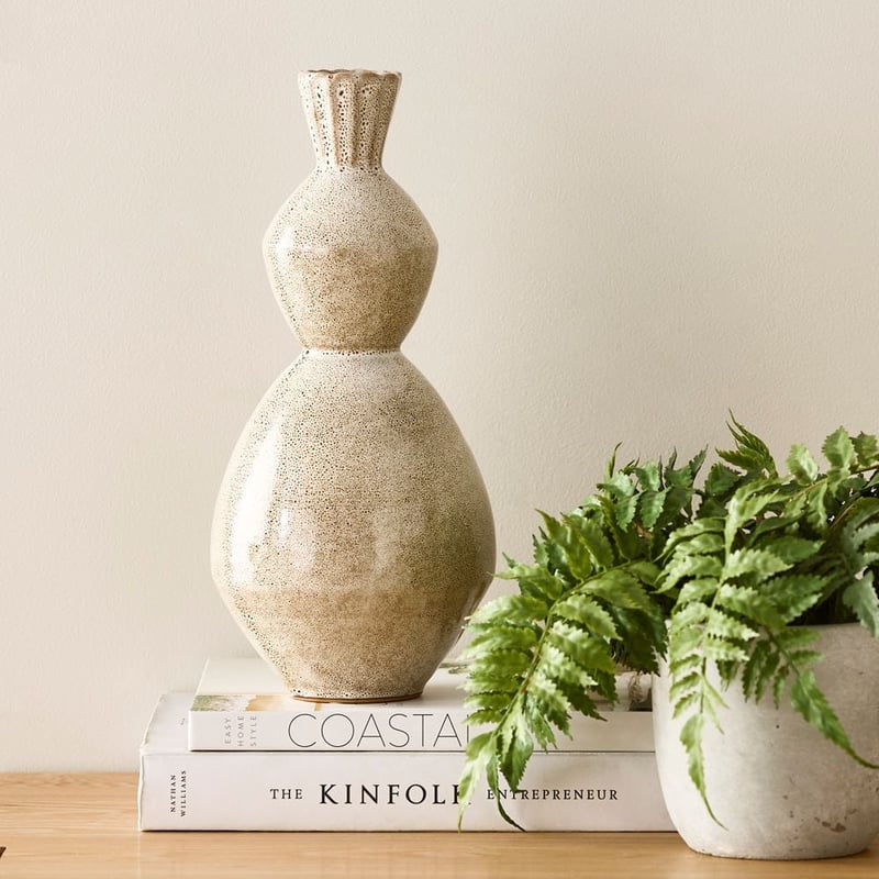 Rhodes Natural Speckle Vase