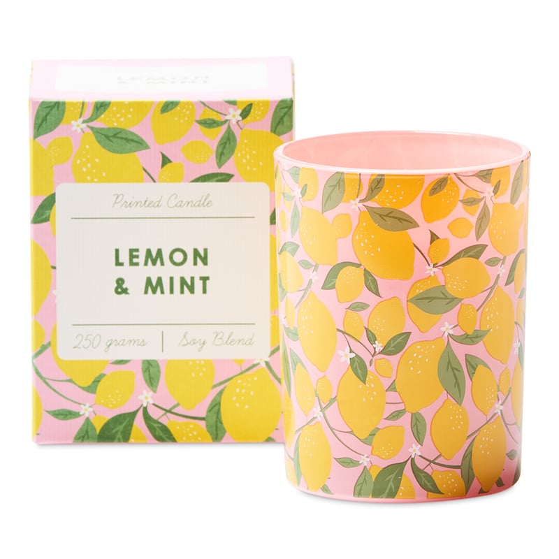 Lemons Lemon & Mint Candle Printed Candle 250g