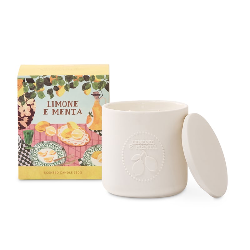 Cooks Lemone E Menta Candle 350g