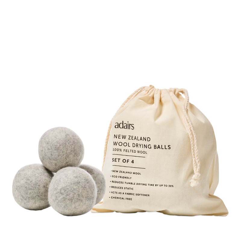 New Zealand Light Grey Marle Wool Drying Balls