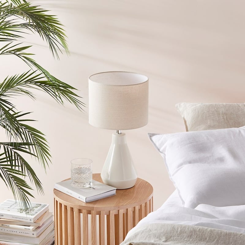 Brook Ivory & Natural Table Light