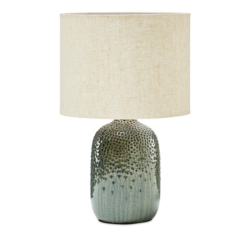 Ortigo Pewter & White Table Light