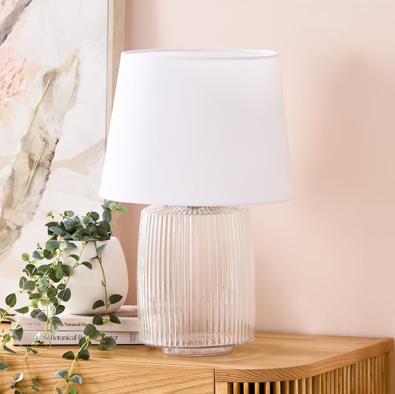 Nordic Clear & White Table Light