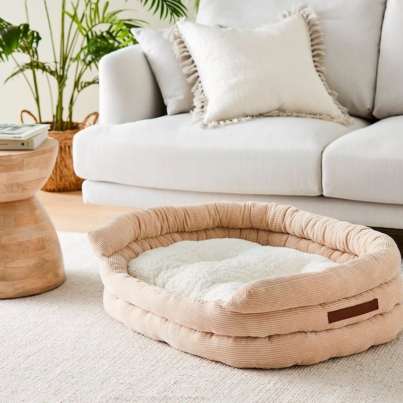 Ziggy Biscuit Corduroy Pet Bed 