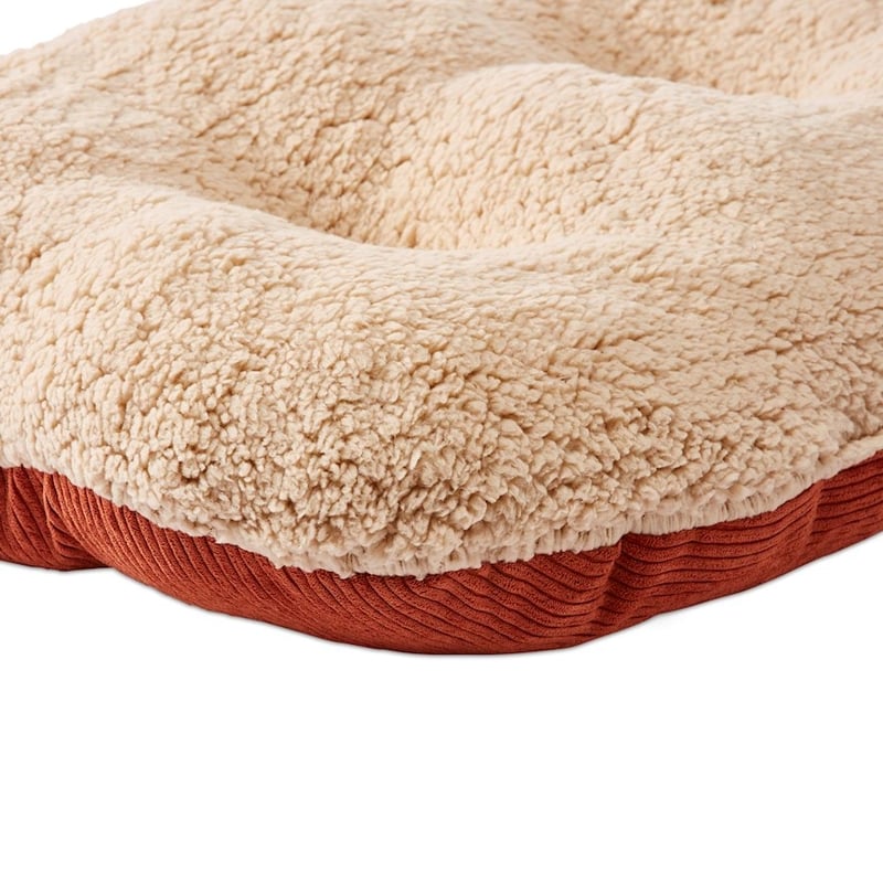 Ziggy Rust Corduroy Pet Bed
