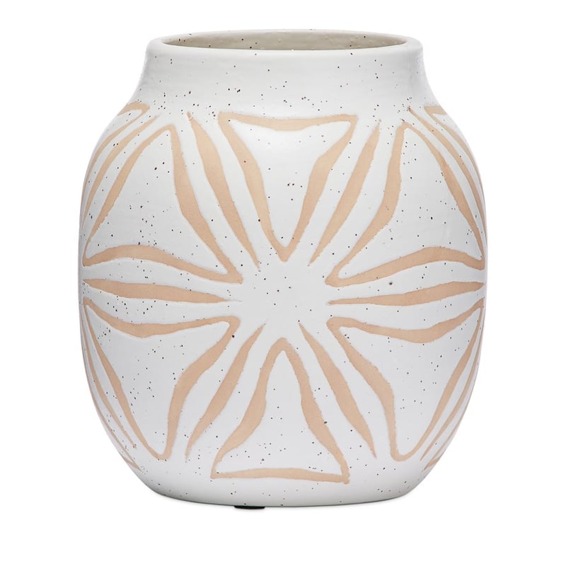 Tuka White & Sand Small Vase 
