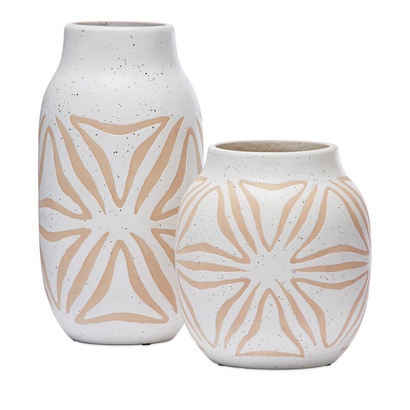 Tuka White & Sand Small Vase 
