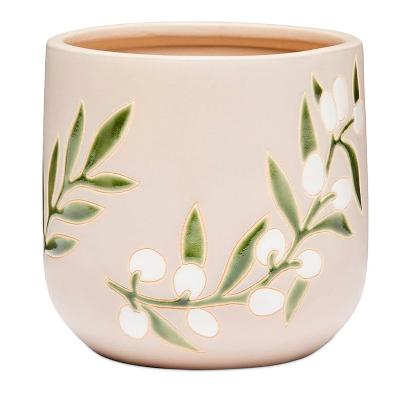 Olive Beige & Green Pot