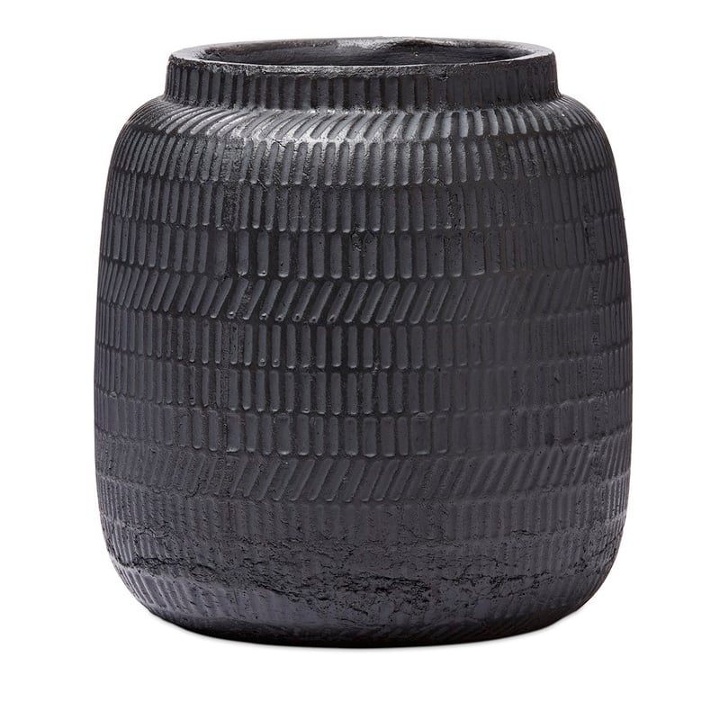Black Dashes Pot