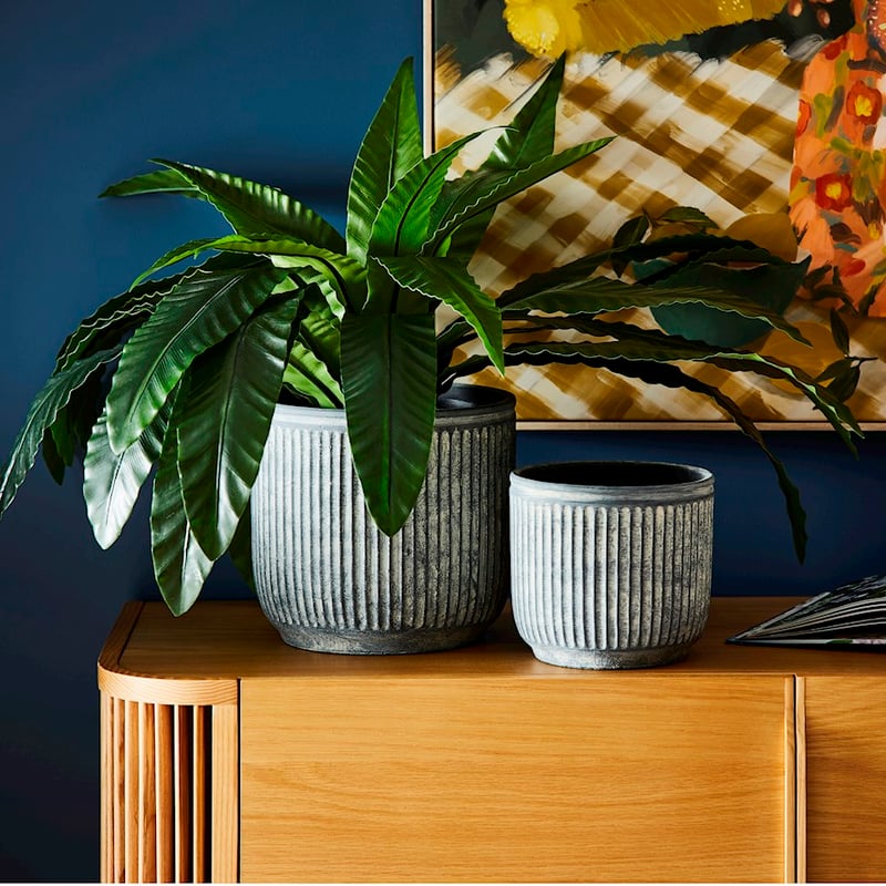 Provincial Slate Blue Pot