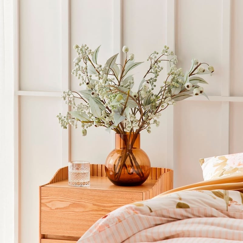 Balloon Dark Amber Glass Vase