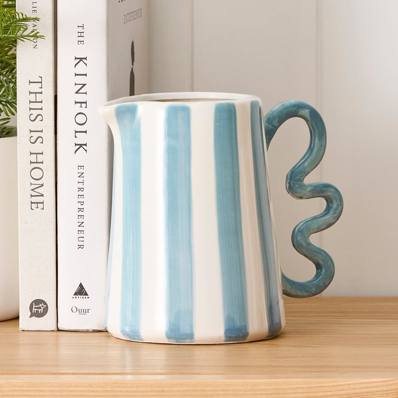 Bambini Blue Stripe Vase Collection