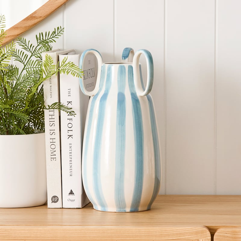 Bambini Blue Stripe Vase Collection
