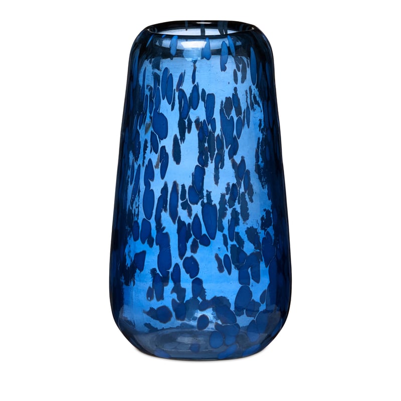 In Bloom Blue Glass Vase