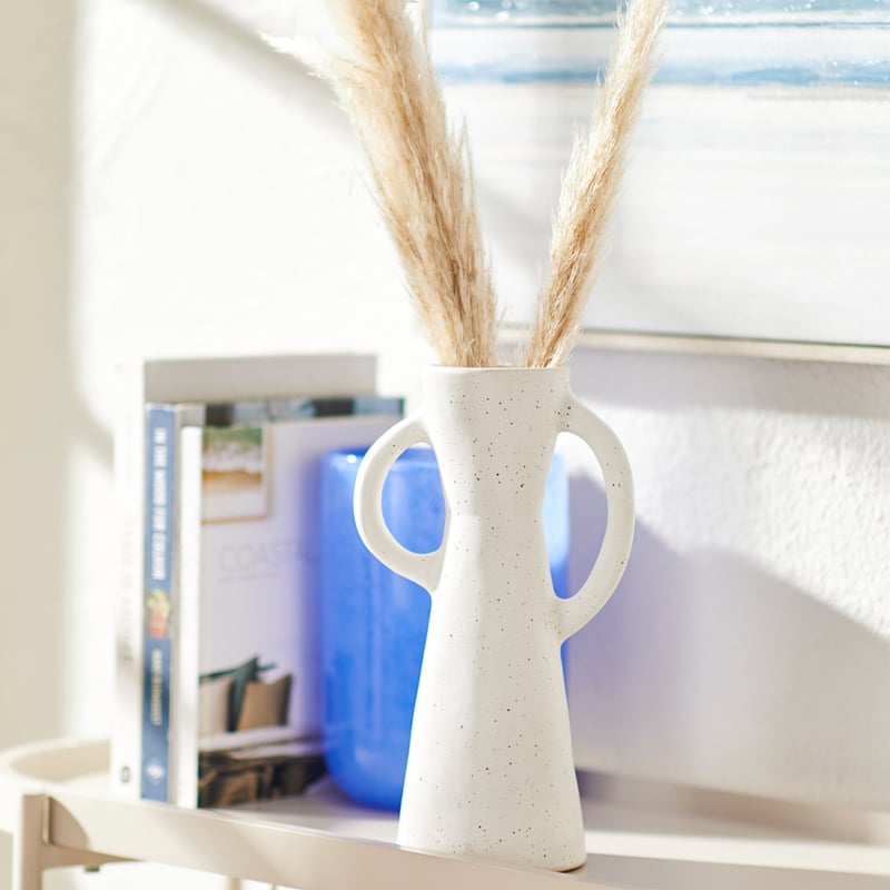 Crete Cream Speckle Vase