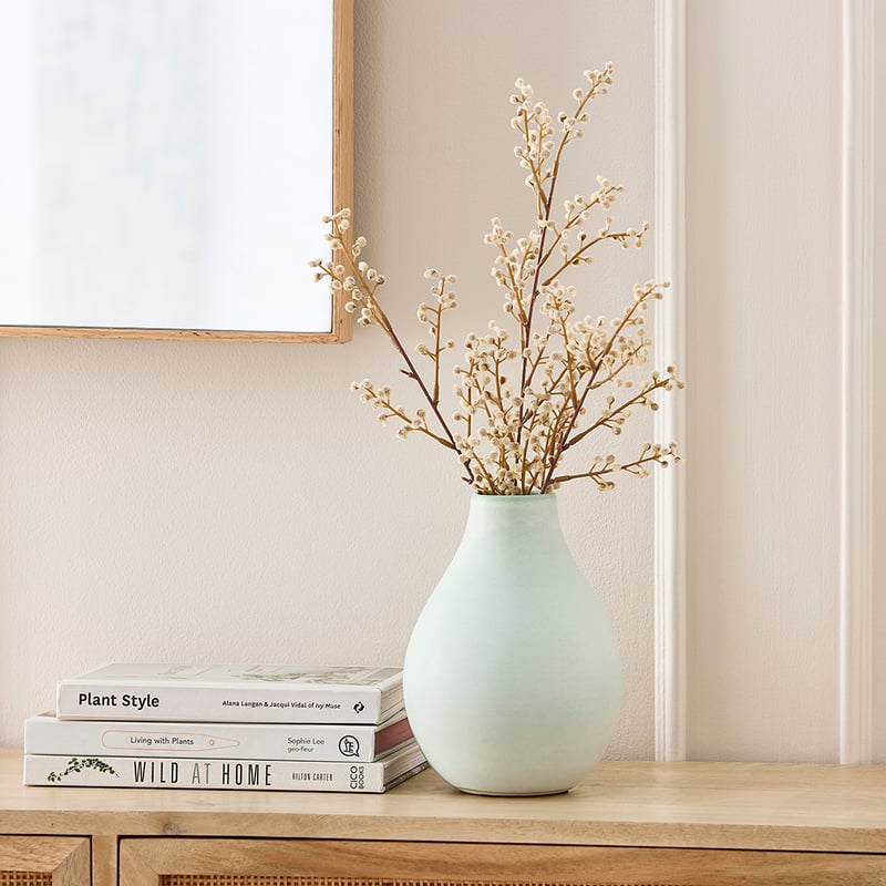 Teardrop Blue Mist Vase