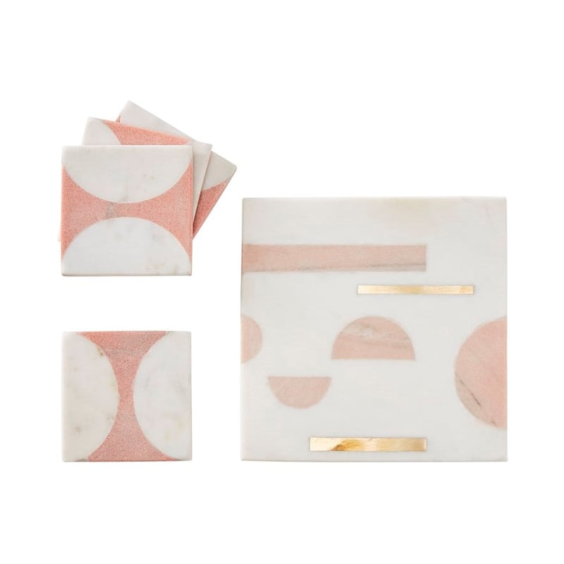 Marble Pink & White Circle Collection