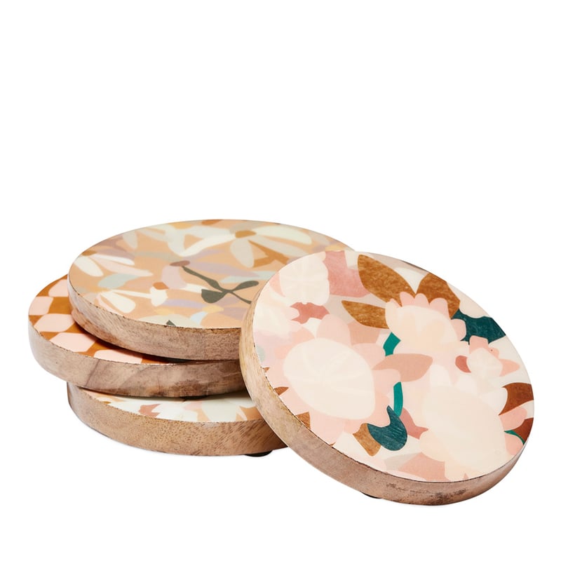 Kimmy Hogan Dreamer Mixed Timber Coasters Pack of 4