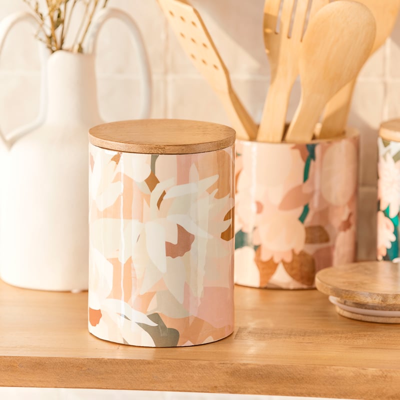 Kimmy Hogan Paper Daisies Timber Canister