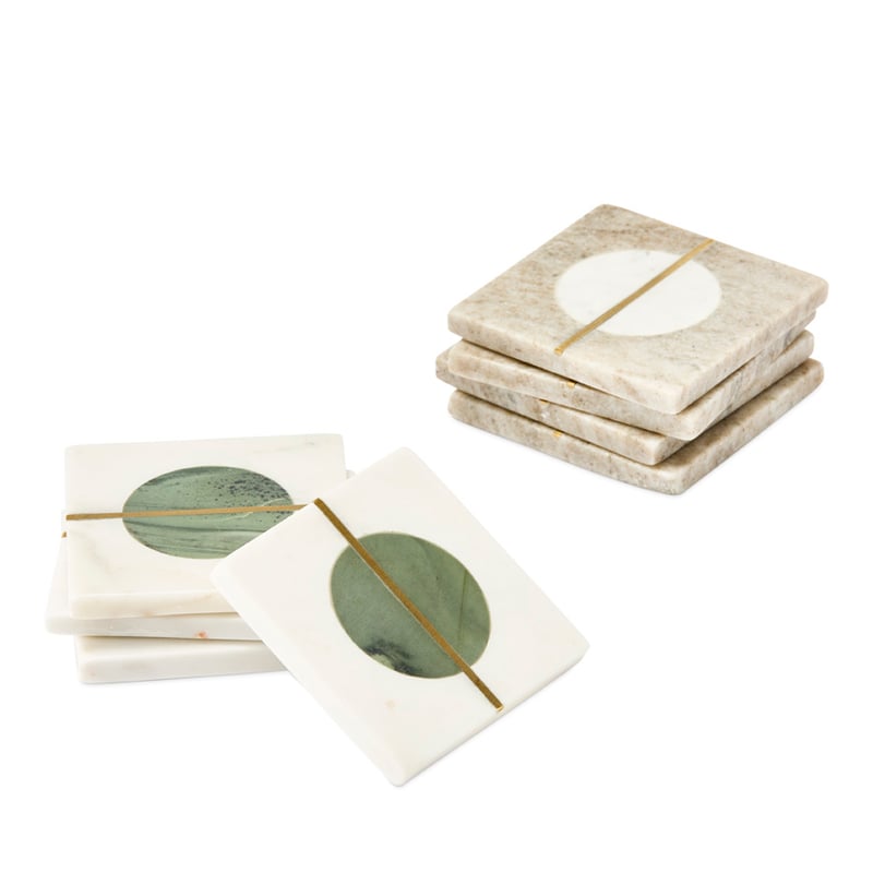 Gelato White & Green Marble Coasters Pack of 4