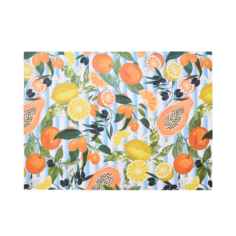 Mediterranean La Fruitta Paper Placemats Pack of 50