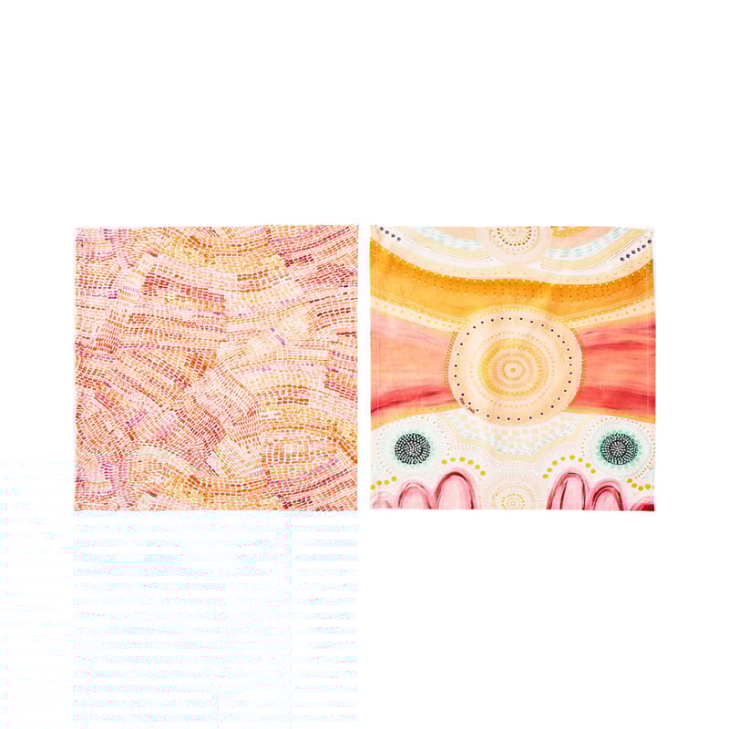 Miimi + Jiinda Table Flame Trees Linen Napkins Pack of 2