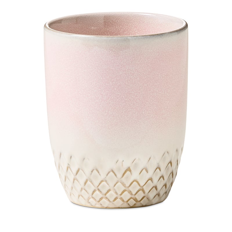 Clear Skies Pink Ceramic Travel Mug