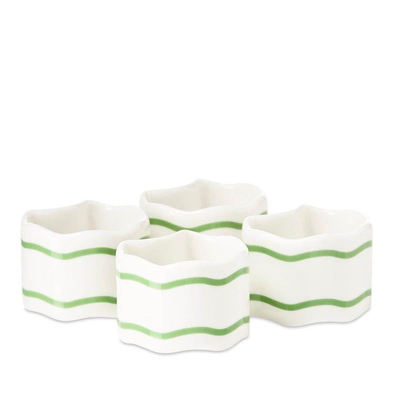 Sadie Green Tea Napkin Rings Pack of 4