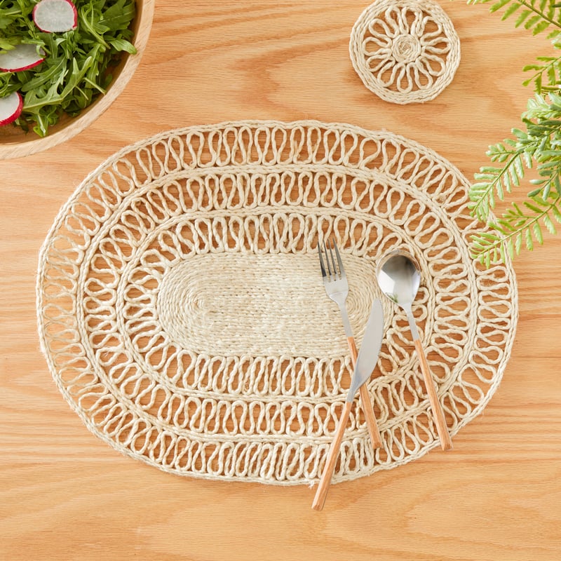 Palermo Natural Oval Placemat