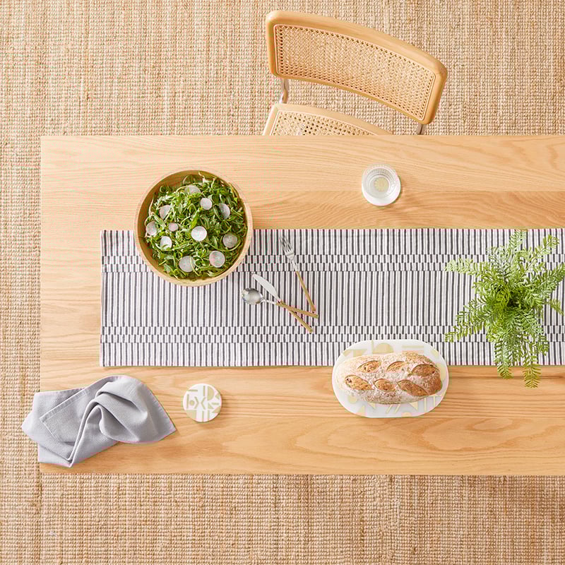 Ania Charcoal Table Runner