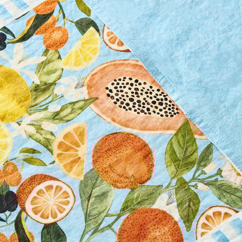 La Frutta Fruit Blue Table Runner