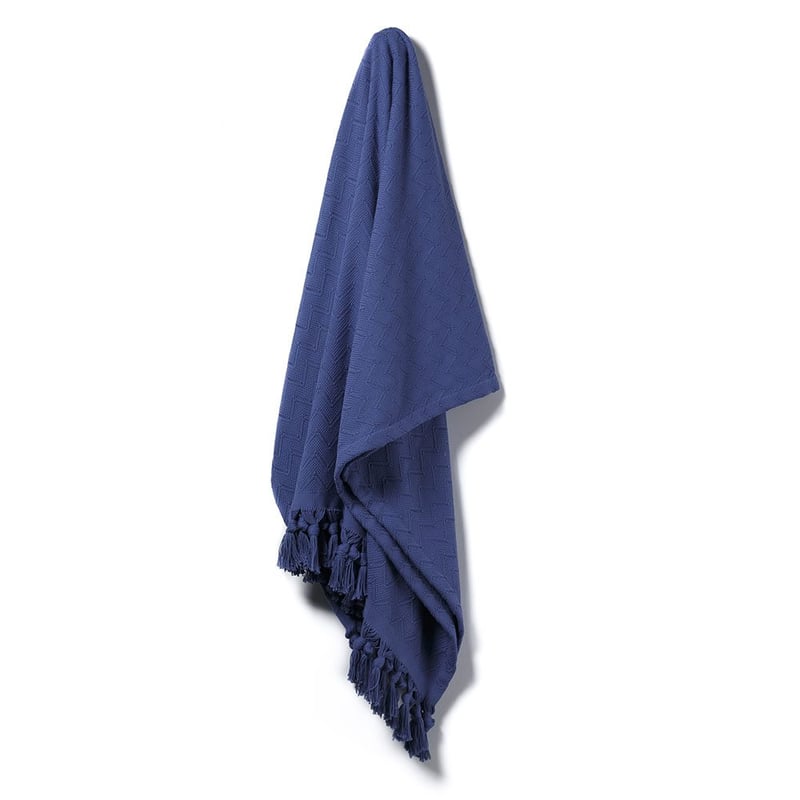 European Collection Antalya Deep Blue Throw