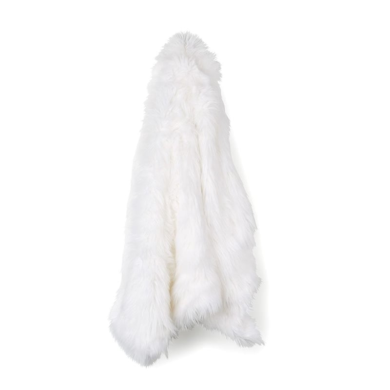 Alpine Fur Bright White Throw