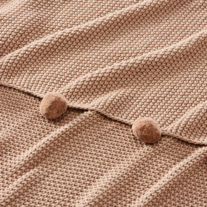 Pom-Pom Pink Salt Throw