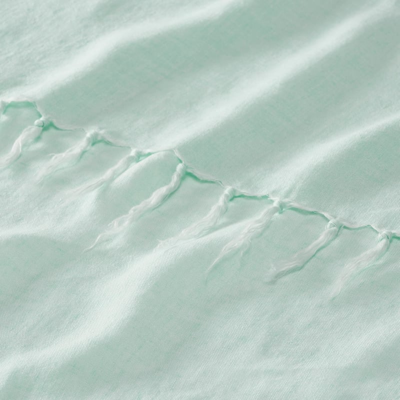 Malmo Spearmint Linen Throw