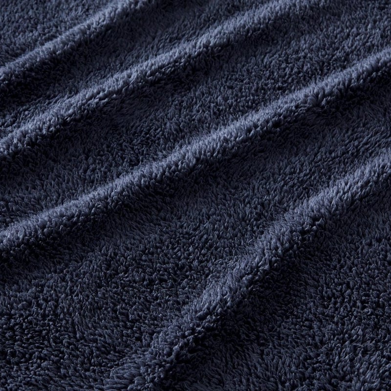 Kyrie Navy Fleece Throw