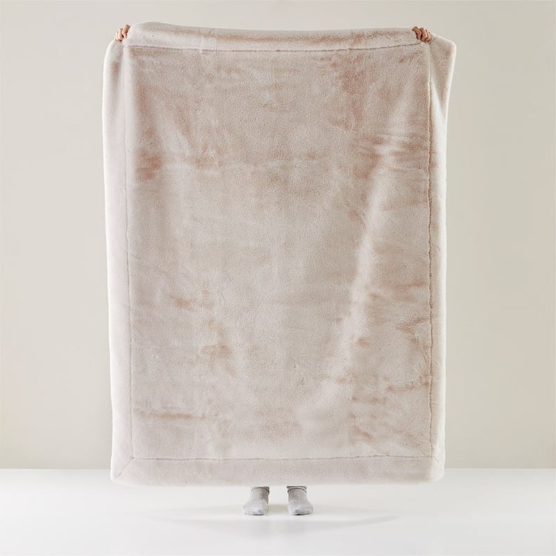 Astoria Natural Fur Throw