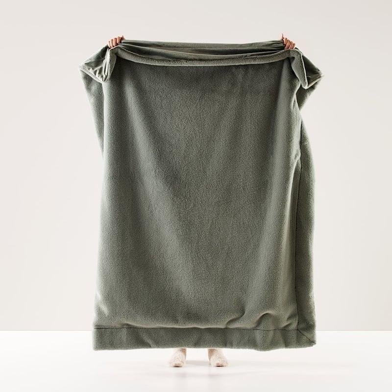 Astoria Sage Fur Throw