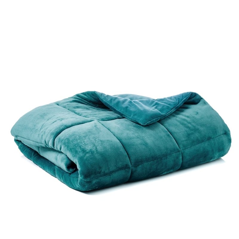 Plush Jade Quilted Blanket