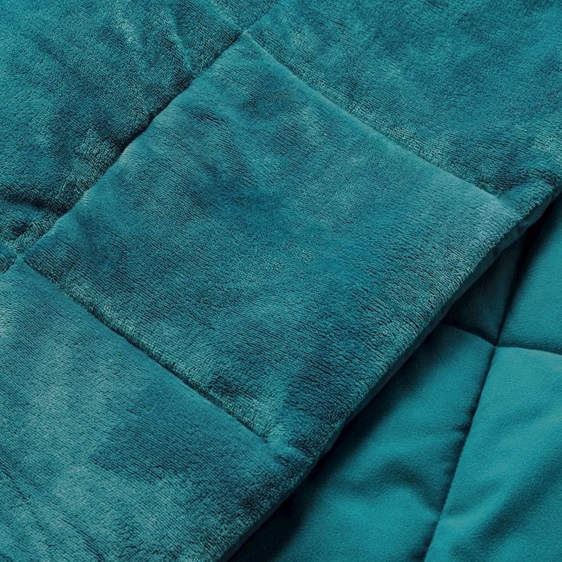 Plush Jade Quilted Blanket