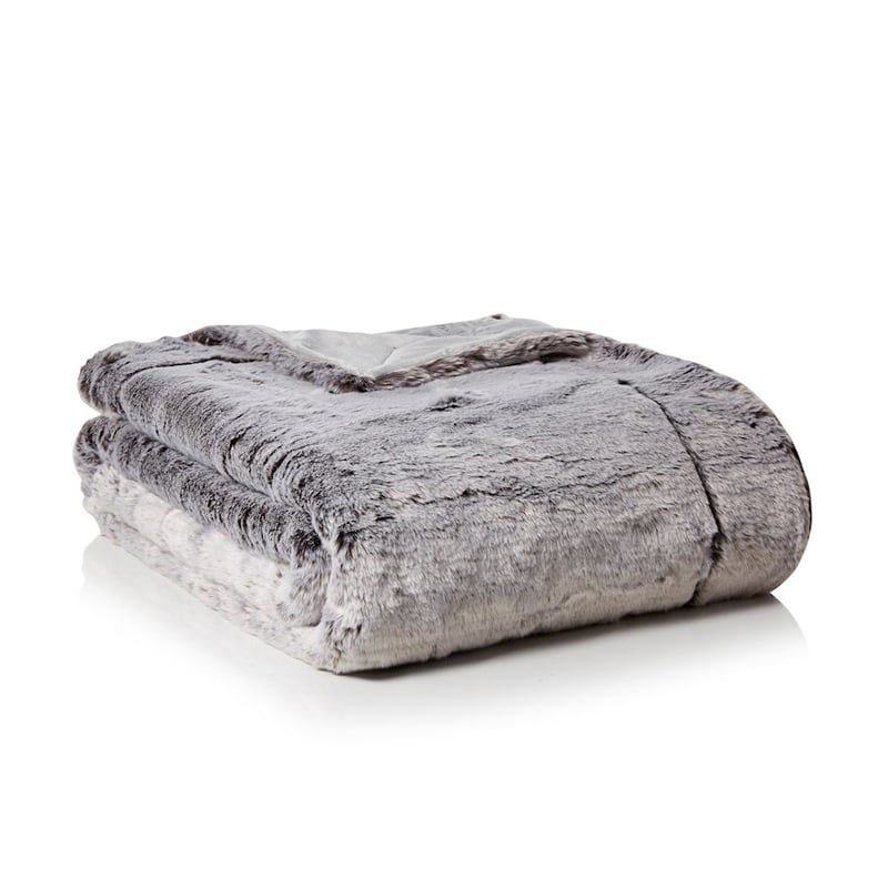 Montana Grey Wolf Fur Blanket