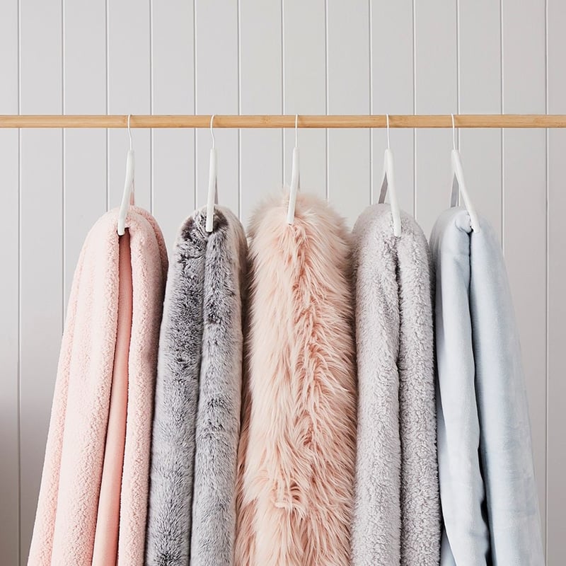 Montana Grey Wolf Fur Blanket