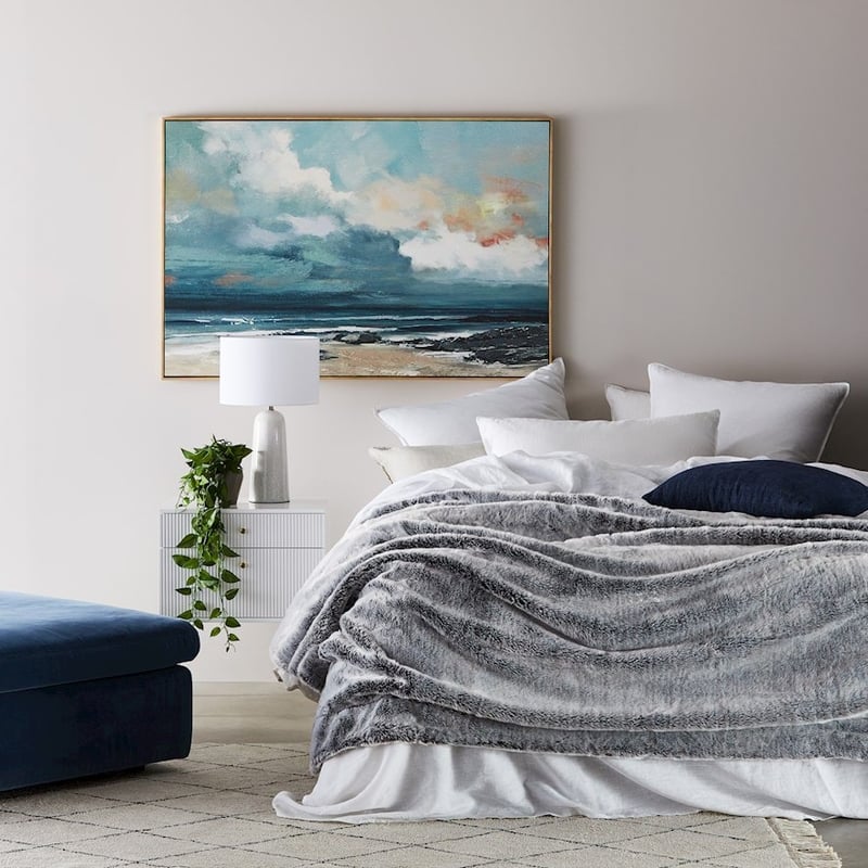 Montana Grey Wolf Fur Blanket